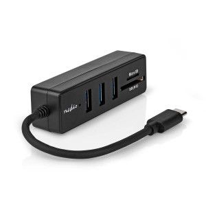 USB hub | 1x USB-C™ | 3x USB A Zásuvka | 5 Portů port(s) | USB 3.2 Gen 1 | Napájení z USB | 5 Gbps | SD & MicroSD