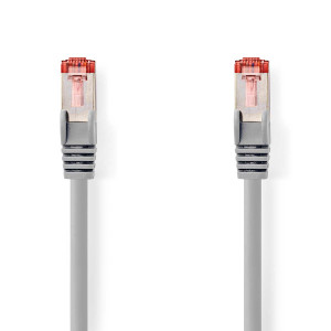 Síťový kabel CAT6 | RJ45 Zástrčka | RJ45 Zástrčka | S / FTP | 15.0 m | Kulatý | LSZH | Šedá | Box