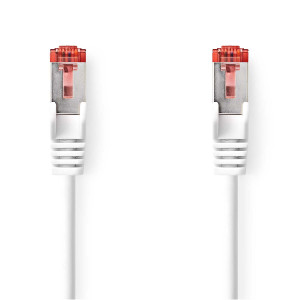 Síťový kabel CAT6a | S / FTP | RJ45 Zástrčka | RJ45 Zástrčka | 0.50 m | Snagless | Kulatý | LSZH | Bílá | Box