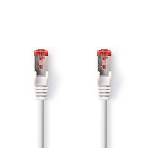 Síťový kabel CAT6a | S / FTP | RJ45 Zástrčka | RJ45 Zástrčka | 1.50 m | Kulatý | LSZH | Bílá | Box