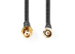 Anténní kabel | SMA zástrčka | SMA zásuvka | Pozlacené | 50 Ohm | Dvojité Stínění | 10.0 m | Kulatý | PVC | Černá | Box