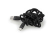 USB kabel | USB 2.0 | USB-A Zástrčka | USB-C™ Zástrčka | 15 W | 480 Mbps | Poniklované | 1.50 m | Kulatý | Silikonový | Černá | Box