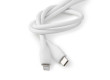 Lightning Kabel | USB 2.0 | Apple Lightning 8pinový | USB-C™ Zástrčka | 480 Mbps | Poniklované | 1.50 m | Kulatý | Silikonový | Bílá | Box