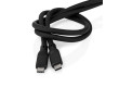 USB kabel | USB 3.2 Gen 2 | USB-C™ Zástrčka | USB-C™ Zástrčka | 240 W | 8K@30Hz | 20 Gbps | Poniklované | 1.00 m | Kulatý | Silikonový | Černá | Box