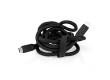 USB kabel | USB 3.2 Gen 2 | USB-C™ Zástrčka | USB-C™ Zástrčka | 240 W | 8K@30Hz | 20 Gbps | Poniklované | 1.00 m | Kulatý | Silikonový | Černá | Box