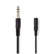 Stereo Audio Kabel | Muž 6,35 mm | 6.35 mm Zástrčka | Poniklované | 5.00 m | Kulatý | Label