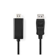 Displayport kabel | DisplayPort Zástrčka | Konektor HDMI ™ | 1080p | Poniklované | 2.00 m | Kulatý | PVC | Černá | Label