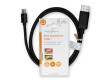 Mini DisplayPort kabel | DisplayPort 1.2 | Mini DisplayPort Zástrčka | DisplayPort Zástrčka | 21.6 Gbps | Poniklované | 1.00 m | Kulatý | PVC | Černá | Label