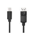Mini DisplayPort kabel | DisplayPort 1.2 | Mini DisplayPort Zástrčka | DisplayPort Zástrčka | 21.6 Gbps | Poniklované | 2.00 m | Kulatý | PVC | Černá | Label