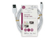 Lightning Kabel | USB 2.0 | Apple Lightning 8pinový | USB-A Zástrčka | 480 Mbps | Poniklované | 2.00 m | Kulatý | PVC | Bílá | Label