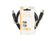 USB kabel | USB 2.0 | USB-A Zástrčka | USB-B Zástrčka | 10 W | 480 Mbps | Poniklované | 1.00 m | Kulatý | PVC | Černá | Label