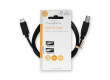 USB kabel | USB 2.0 | USB-C™ Zástrčka | USB-B Zástrčka | 480 Mbps | Poniklované | 1.00 m | Kulatý | PVC | Černá | Label