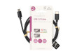 USB kabel | USB 2.0 | USB-C™ Zástrčka | USB-C™ Zástrčka | 60 W | 480 Mbps | Poniklované | 1.00 m | Kulatý | PVC | Černá | Label