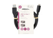 USB kabel | USB 3.2 Gen 1 | USB-A Zástrčka | USB Micro-B Zástrčka | 5 Gbps | Poniklované | 1.00 m | Kulatý | PVC | Modrá | Label