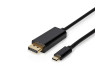 USB-C™ Adaptér | USB 3.2 Gen 1 | USB-C™ Zástrčka | DisplayPort Zástrčka | 4K@60Hz | 2.00 m | Kulatý | Pozlacené | PVC | Černá | Label