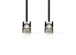 Síťový kabel CAT5e | U/UTP | RJ45 Zástrčka | RJ45 Zástrčka | 2.00 m | Kulatý | PVC | Černá | Label