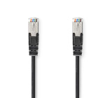 Síťový kabel CAT5e | SF / UTP | RJ45 Zástrčka | RJ45 Zástrčka | 2.00 m | Kulatý | PVC | Černá | Label
