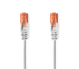 Síťový kabel CAT6 | RJ45 Zástrčka | RJ45 Zástrčka | U/UTP | 0.25 m | Kulatý | PVC | Šedá | Label