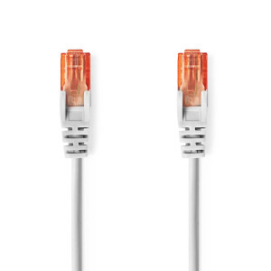 Síťový kabel CAT6 | RJ45 Zástrčka | RJ45 Zástrčka | U/UTP | 0.25 m | Kulatý | PVC | Šedá | Label