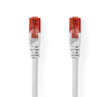 Síťový kabel CAT6 | RJ45 Zástrčka | RJ45 Zástrčka | U/UTP | 0.50 m | Kulatý | PVC | Bílá | Label