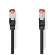 Síťový kabel CAT6 | RJ45 Zástrčka | RJ45 Zástrčka | S / FTP | 0.25 m | Kulatý | LSZH | Černá | Label