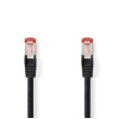 Síťový kabel CAT6 | RJ45 Zástrčka | RJ45 Zástrčka | S / FTP | 15.0 m | Kulatý | LSZH | Černá | Label