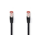 Síťový kabel CAT6 | RJ45 Zástrčka | RJ45 Zástrčka | S / FTP | 15.0 m | Kulatý | LSZH | Černá | Label