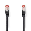Síťový kabel CAT6 | RJ45 Zástrčka | RJ45 Zástrčka | S / FTP | 3.00 m | Kulatý | LSZH | Černá | Label