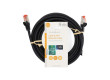 Síťový kabel CAT6 | RJ45 Zástrčka | RJ45 Zástrčka | S / FTP | 5.00 m | Kulatý | LSZH | Černá | Label