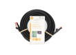 Síťový kabel CAT6 | RJ45 Zástrčka | RJ45 Zástrčka | S / FTP | 7.50 m | Kulatý | LSZH | Černá | Label