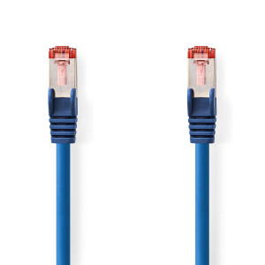 Síťový kabel CAT6 | RJ45 Zástrčka | RJ45 Zástrčka | S / FTP | 3.00 m | Kulatý | LSZH | Modrá | Label