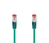 Síťový kabel CAT6 | RJ45 Zástrčka | RJ45 Zástrčka | S / FTP | 15.0 m | Kulatý | LSZH | Zelená | Label