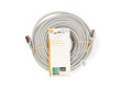 Síťový kabel CAT6 | RJ45 Zástrčka | RJ45 Zástrčka | S / FTP | 30.0 m | Kulatý | LSZH | Šedá | Label