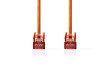 Síťový kabel CAT6 | RJ45 Zástrčka | RJ45 Zástrčka | S / FTP | 0.50 m | Kulatý | LSZH | Oranžová | Label