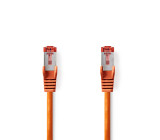 Síťový kabel CAT6 | RJ45 Zástrčka | RJ45 Zástrčka | S / FTP | 1.50 m | Kulatý | LSZH | Oranžová | Label