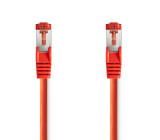 Síťový kabel CAT6 | RJ45 Zástrčka | RJ45 Zástrčka | S / FTP | 0.50 m | Kulatý | LSZH | Červená | Label