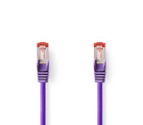 Síťový kabel CAT6 | RJ45 Zástrčka | RJ45 Zástrčka | S / FTP | 0.25 m | Kulatý | LSZH | Fialová | Label