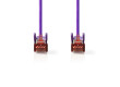 Síťový kabel CAT6 | RJ45 Zástrčka | RJ45 Zástrčka | S / FTP | 0.25 m | Kulatý | LSZH | Fialová | Label