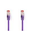 Síťový kabel CAT6 | RJ45 Zástrčka | RJ45 Zástrčka | S / FTP | 1.00 m | Kulatý | LSZH | Fialová | Label