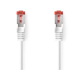 Síťový kabel CAT6 | RJ45 Zástrčka | RJ45 Zástrčka | S / FTP | 0.15 m | Kulatý | LSZH | Bílá | Label
