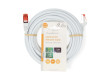 Síťový kabel CAT6 | RJ45 Zástrčka | RJ45 Zástrčka | S / FTP | 7.50 m | Kulatý | LSZH | Bílá | Label