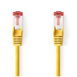 Síťový kabel CAT6 | RJ45 Zástrčka | RJ45 Zástrčka | S / FTP | 0.25 m | Kulatý | LSZH | Žlutá | Label