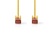 Síťový kabel CAT6 | RJ45 Zástrčka | RJ45 Zástrčka | S / FTP | 0.25 m | Kulatý | LSZH | Žlutá | Label