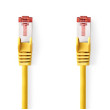 Síťový kabel CAT6 | RJ45 Zástrčka | RJ45 Zástrčka | S / FTP | 0.50 m | Kulatý | LSZH | Žlutá | Label