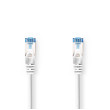 Síťový kabel CAT6a | S / FTP | RJ45 Zástrčka | RJ45 Zástrčka | 3.00 m | Snagless | Kulatý | LSZH | Bílá | Label