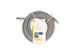Síťový kabel CAT7 | S / FTP | RJ45 Zástrčka | RJ45 Zástrčka | 10.0 m | Snagless | Kulatý | LSZH | Šedá | Label