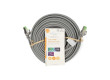 Síťový kabel CAT7 | PiMF | RJ45 Zástrčka | RJ45 Zástrčka | 15.0 m | Snagless | Kulatý | LSZH | Šedá | Label