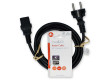Napájecí kabel | Typ F Zástrčka | IEC-320-C13 | Přímý | Přímý | Poniklované | 2.00 m | Kulatý | PVC | Černá | Label