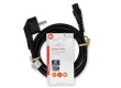 Napájecí kabel | Typ F Zástrčka | IEC-320-C5 | Úhlový | Přímý | Poniklované | 2.00 m | Kulatý | PVC | Černá | Label