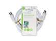 Koaxiální Kabel | IEC (Koax) Zástrčka | IEC (Koax) Zásuvka | Poniklované | 90 dB | 75 Ohm | Dvojité Stínění | 2.00 m | Kulatý | PVC | Bílá | Label